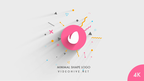 AE模板-时尚简洁线条图形Logo动画 Minimal Shape Logo Reveal