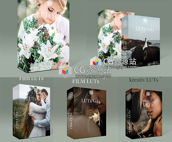 70个大气电影婚礼LUTS视频调色预设 5套(AE/Pr/FCPX/达芬奇/PS等)