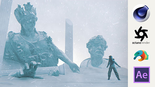 C4D使用Octane渲染器制作科幻场景教程Skillshare Cinema 4D Daily Render Scifi Scene with Octane Render