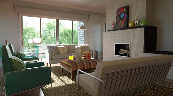 C4D室内场景OC渲染教程 Cineversity – Architectural Visualization with Cinema 4D and Octane