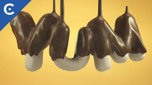 C4D R20域制作巧克力动画 Cineversity – Walking Through Fields – Using Fields with Volumes In Cinema 4D