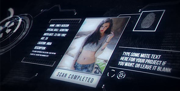AE模板-科技感HUD数字视频介绍宣传片 Digital Promo