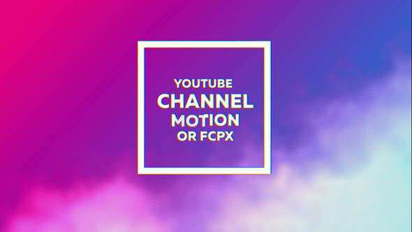 FCPX插件-信号损坏时尚视频包装 Glitch Youtube Channel Kit