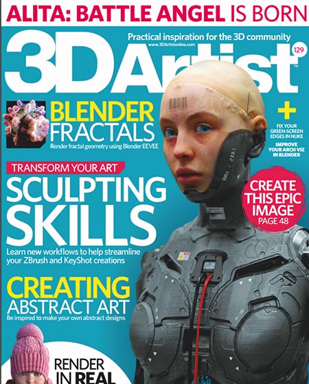 第129期 3D艺术家书籍杂志2019年