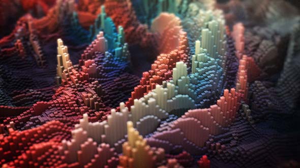 AE使用Stardust插件创建抽象3D风景景观教程