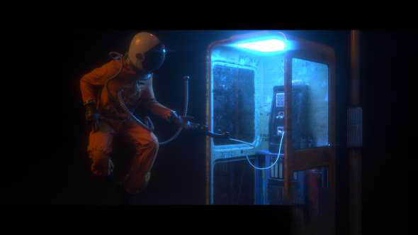 创意短片 52Hz C4D工程源文件 Astronaut + Phonebooth