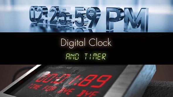 AE模板-时间倒计时数字数值动画预设 Time Presets v1.5