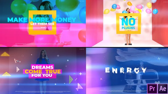 AE模板+PR预设-时尚幻灯片快速视频片头 Fast Opener