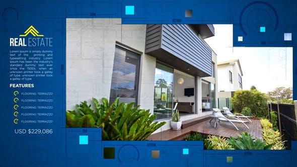 AE模板-房地产幻灯片宣传介绍视频包装 Real Estate Slideshow