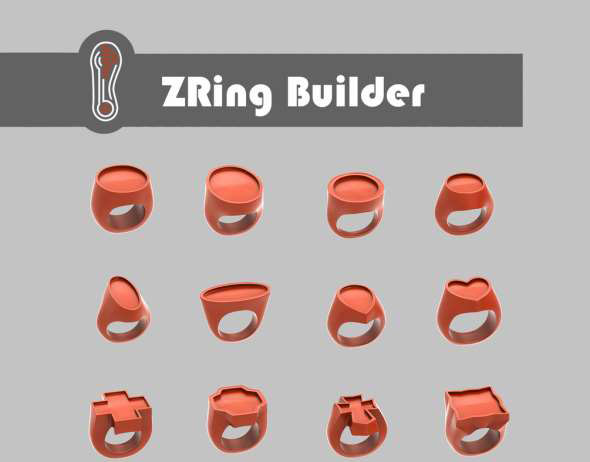Zbrush戒指模型预设 Ring Builder