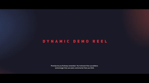 AE模板-动感时尚体育视频包装片头Dynamic Demo Reel