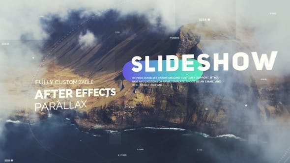 AE模板-笔刷遮罩幻灯片开场 Cinematic Slideshow | Opener