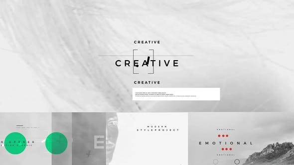 AE模板-现代动感时尚文字标题排版动画片头Modern Opener