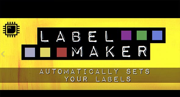 图层颜色自动匹配AE插件 Aescripts Label Maker v1.0 WinMac