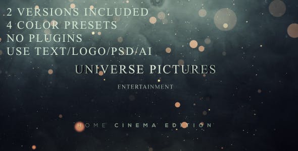 AE模板-粒子光束碰撞爆炸logo动画 Smokey Logo reveal