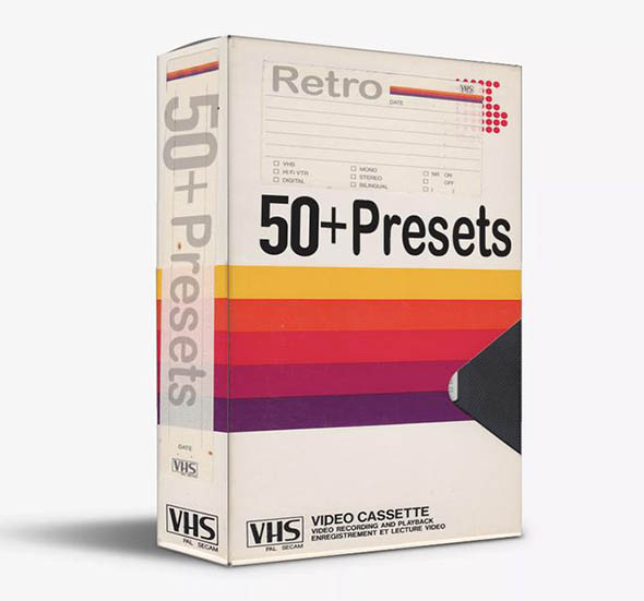 50+4K高清合成视频素材VHS预设包