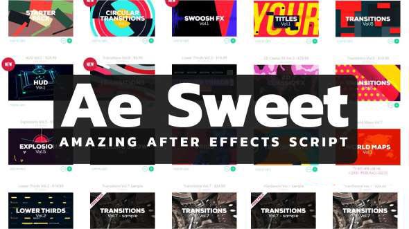 MG图形动画AE脚本 AE Sweet v2.3.0 破解版