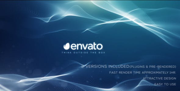 AE模板-抽象创意流动粒子背景文字宣传片头 Abstract Creative Quotes