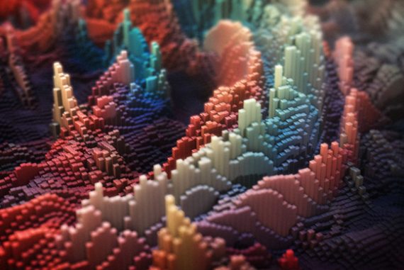 Stardust插件创建抽象3D景观柱体针山动画AE教程 Stardust Abstract Landscape Tutorial