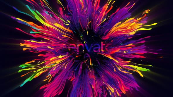 AE模板-彩色粒子拖尾扩散Logo动画 Colors Of Trails Logo Reveal