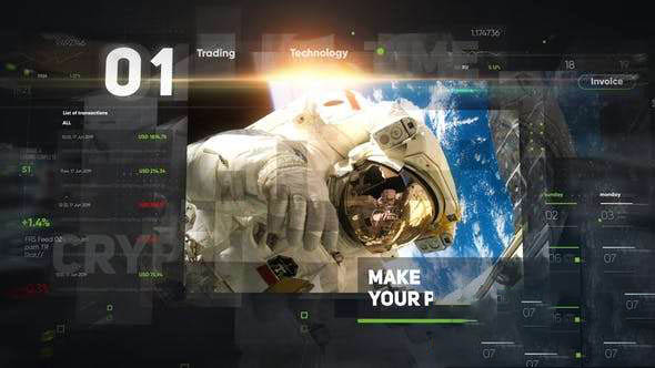 AE模板-科技感商务企业项目图片宣传展示 Corporate Slideshow