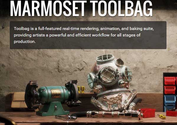 八猴渲染器三维场景实时预览软件 Marmoset Toolbag v3.07 Win破解版