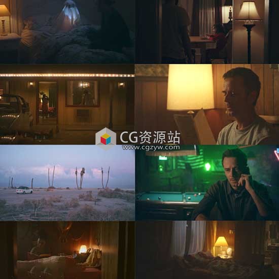 10个夜晚弱光黑暗环境视频调色LUTS预设(AE/Pr/FCPX/达芬奇/PS等)