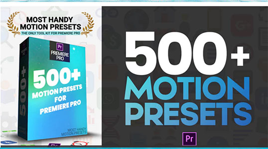 PR预设-500组图层运动出入动画 Most Handy Motion Preset