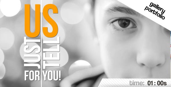 AE模板-黑白照片相册幻灯片开场片头Portfolio Gallery