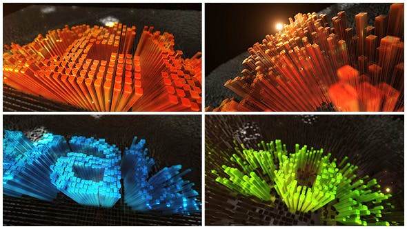 AE模板-大气三维文字Logo动画片头Text Reveal Opening