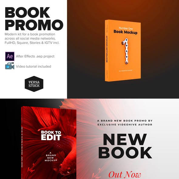 AE模板-网络社交媒体三维书本促销宣传工具包-图片1