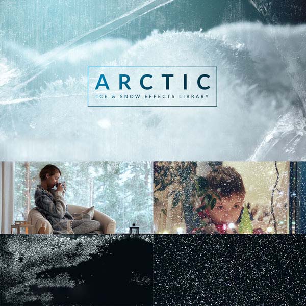 79个冬天下雪结冰特效合成4K视频素材