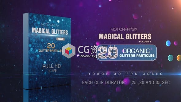 20组唯美闪烁光斑粒子叠加视频素材