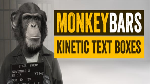 快速生成条形框文字字幕条动画AE脚本 AEscripts MonkeyBars V1.06+使用教程