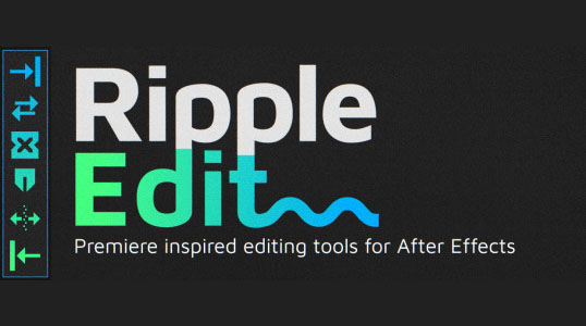 涟漪剪辑AE脚本 Aescripts Ripple Edit v1.1.4 + 使用教程