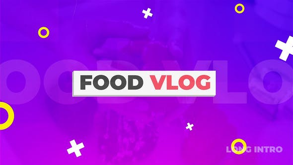 AE模板-食物视频记录片头 Food Vlog Pack