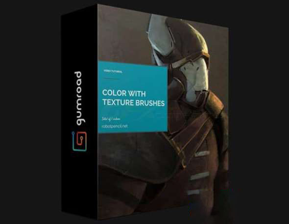 PS笔刷-材质纹理素材 Gumroad – Anthony Jones: Color with Texture Brushes