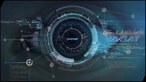 AE模板-高科技标志眼睛Logo动画 High Tech Logo V04 Eye