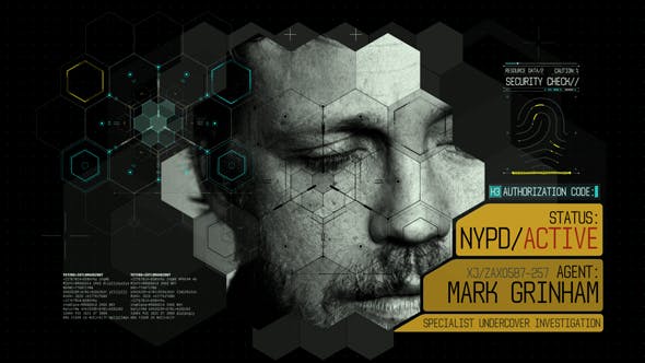 AE模板-科技感犯罪侦探调查视频片头 Secret Crime Investigation