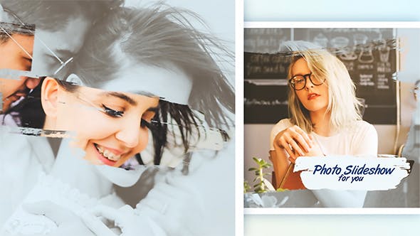 AE模板-浪漫唯美柔美光效婚礼视频相册片头Photo Slideshow