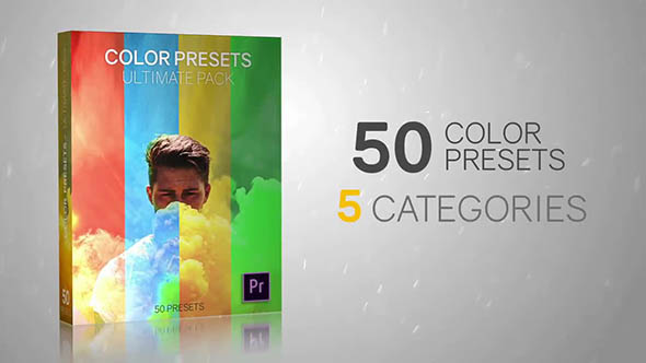 Pr预设-50种颜色预设终极包视频调色预设 50 Color Presets Ultimate Pack