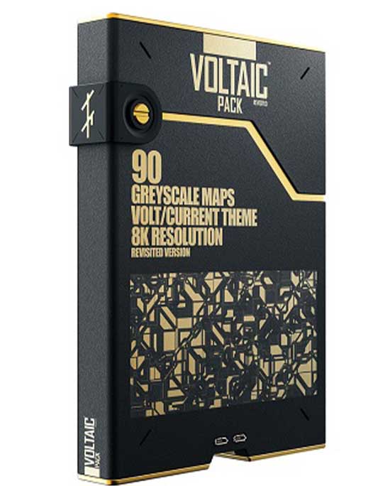 90个灰度凹凸置换贴图The french monkey Voltaic Pack for Cinema 4D