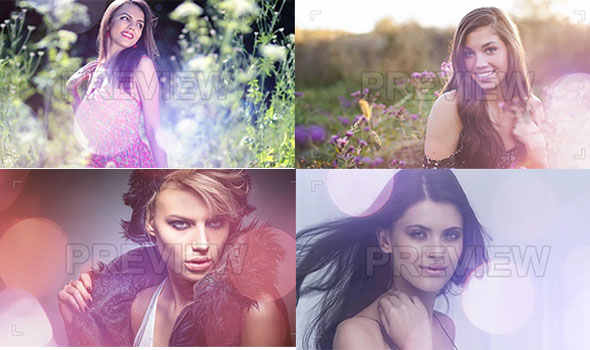 32组时尚婚礼浪漫梦幻光效及光圈模糊虚化效果视频素材-图片1