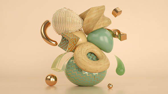 使用变形器创建抽象艺术C4D教程