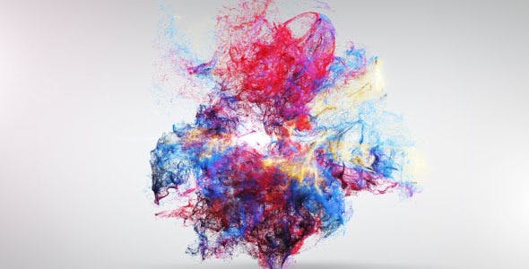 AE模板-五颜六色粒子爆炸logo动画Colorful Explosion Logo Reveal