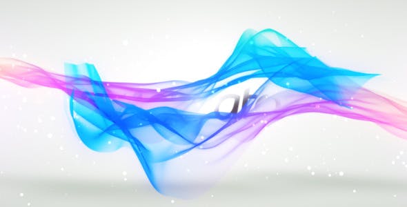 AE模板-优雅时尚多彩粒子流动logo动画Flowing Stylish Logo Reveal II