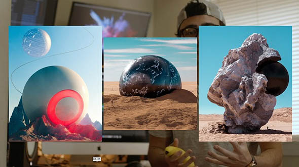 C4D/Ps创意三维场景合成教程 Skillshare – Create an Abstract Landmark Using Cinema 4D and Photoshop