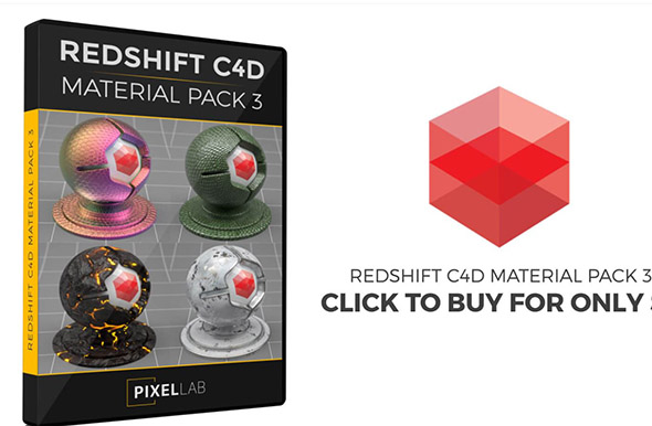 163组C4D Redshift渲染器材质预设包3-图片1