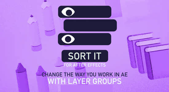AE脚本-图层分组排列管理工具 Sort it v1.1.1