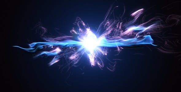 AE模板-抽象粒子碰撞冲击logo动画 Supernatural Logo Reveal II